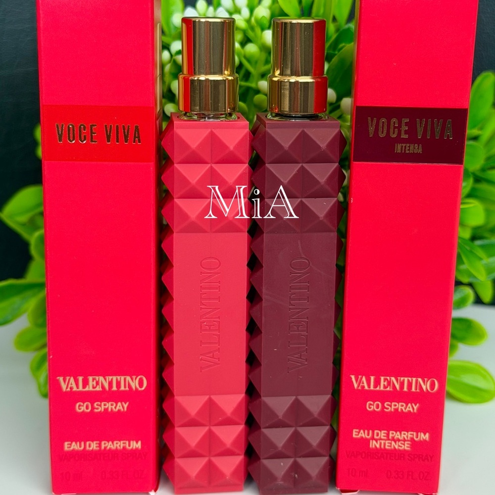 Valentino Voce Viva & Valentino Voce Viva Intensa Perfume Travel Spray 10ml each
